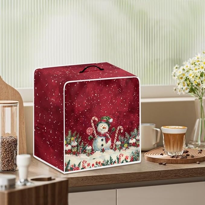 Christmas Candy Snowman Coffee Maker Covers - Image 3