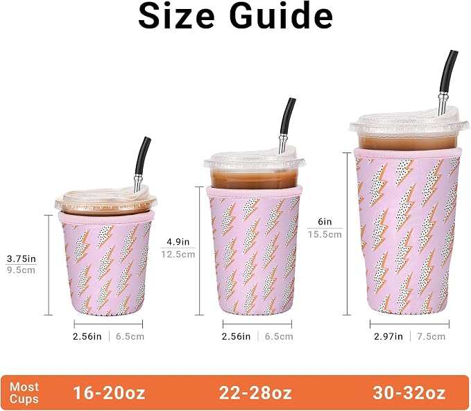 3 Pack Iced Coffee Sleeve Reusable - Image 2