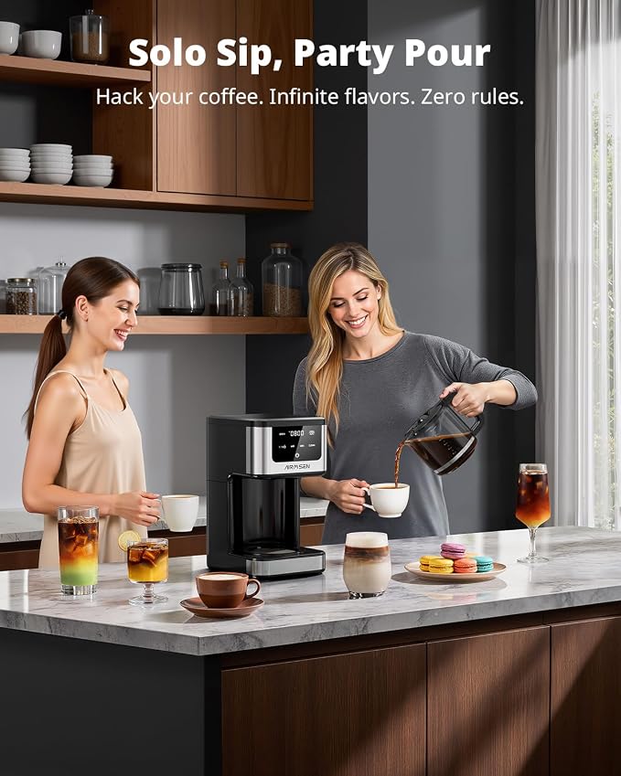 AIRMSEN 14-Cup Programmable Drip Coffee Maker – 1000W Fast Brewing Coffee - Image 8