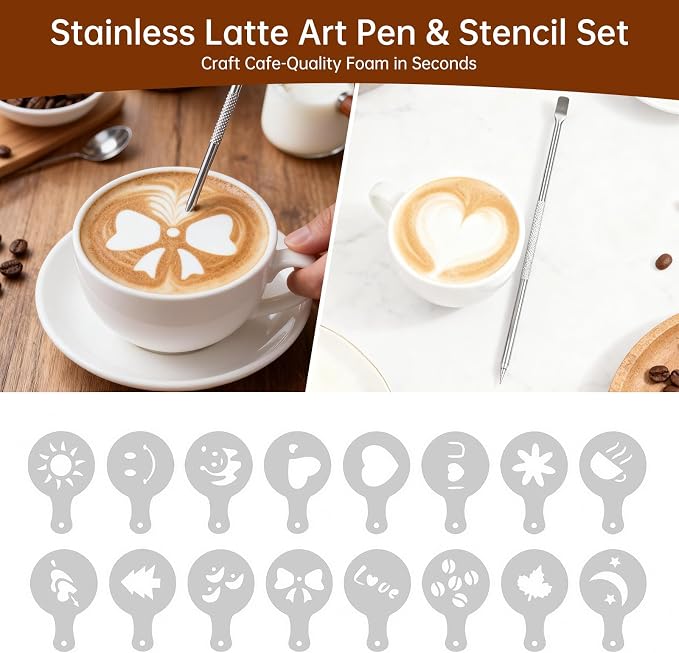 9 Pcs Espresso Accessories Kit, 58mm Espresso Tamper Tools, - Image 9