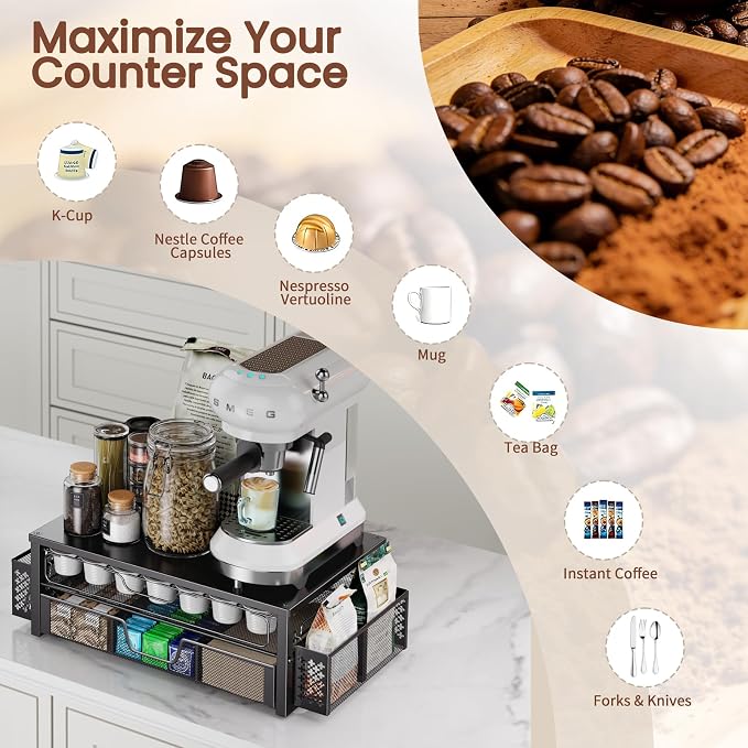 Ekisemio 2-Tier K Cup Organizer - Image 4