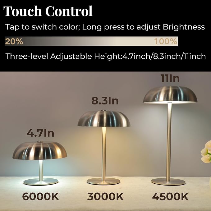Portable Mushroom Table Lamp - Image 3