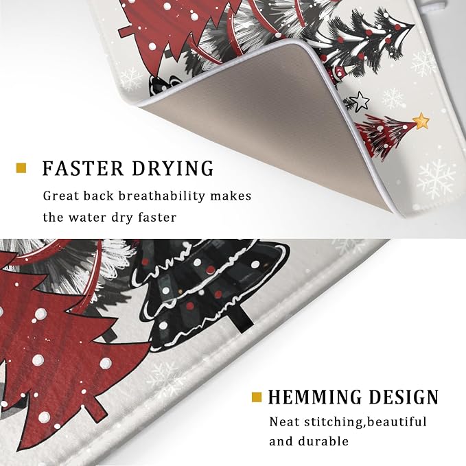 Christmas Dish Drying Mat 18x24 Inches - Image 3