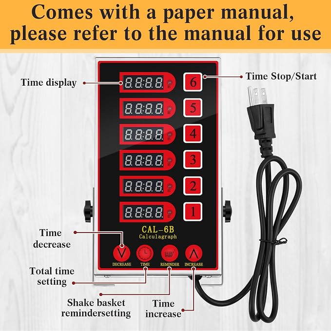 Relaxweex 1 Pack Digital Kitchen Timer, Commercial Cooking Timer - Image 3