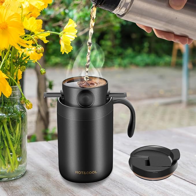 MACIFECI 16oz Camping Coffee Maker Pour Over Coffee Maker Camping Coffee Pot - Image 3