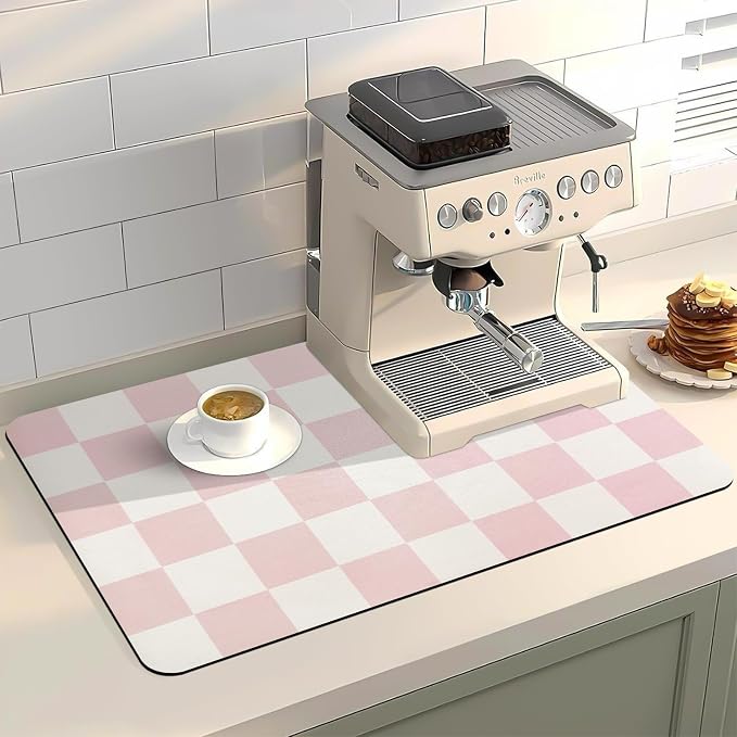 Dish Drying Mat for Kitchen Counter, Heat Resistant Drainer Mats by Meetcolor