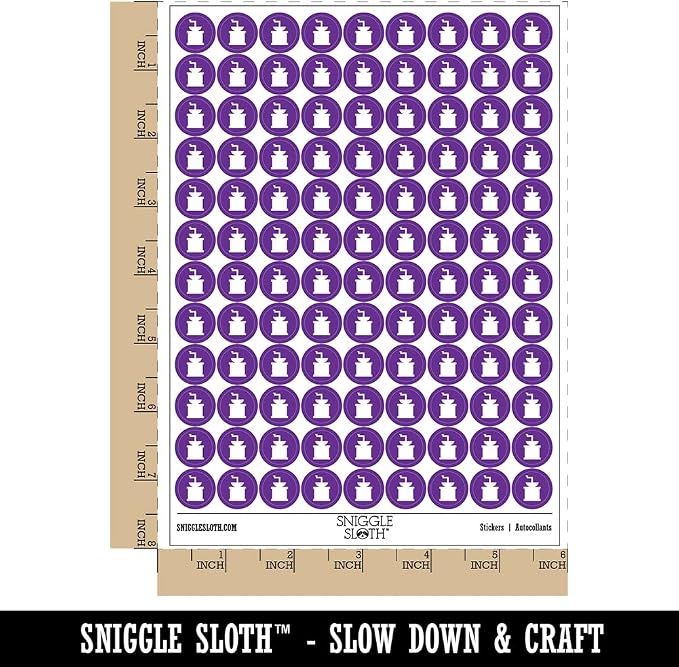 Coffee Grinder Solid 200+ Round Stickers - Image 2