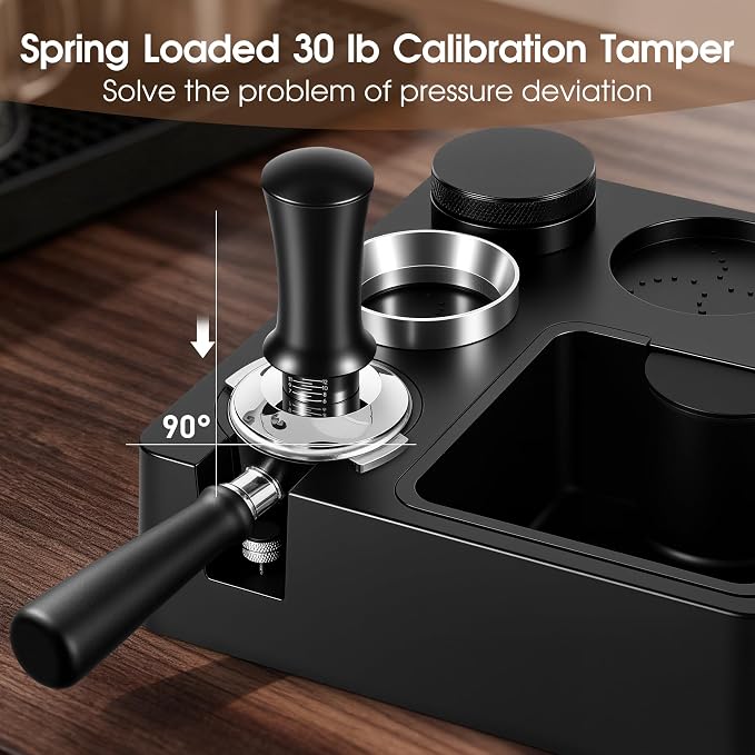 Reoszeank 58mm Espresso Accessories Kit, Espresso Knock Box and Tamping Station - Image 5