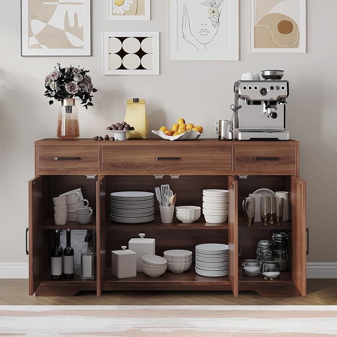Modern Buffet Sideboard Kitchen Storage Cabinet - Image 4