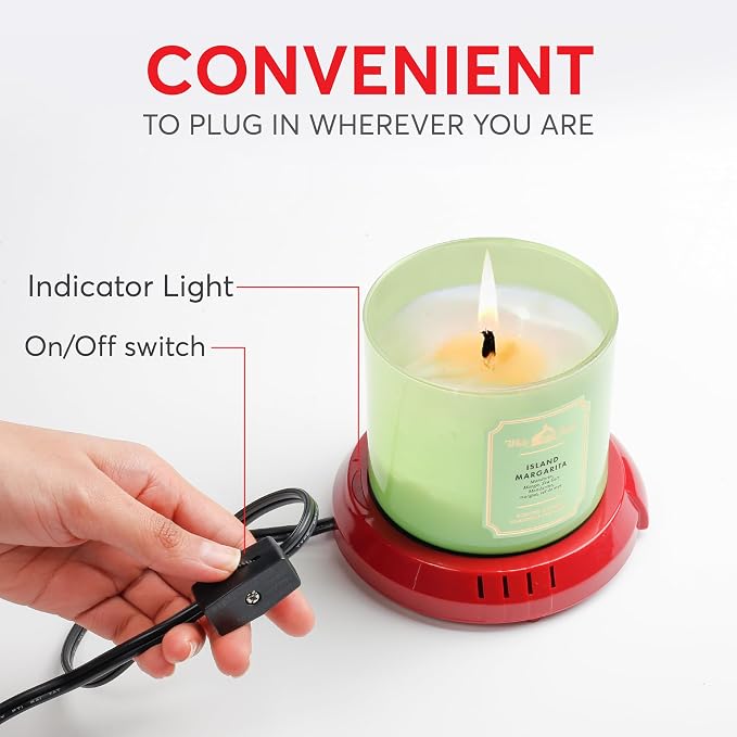 Large Candle Warmer Plate Safely Releases Scents Without a Flame - Image 3