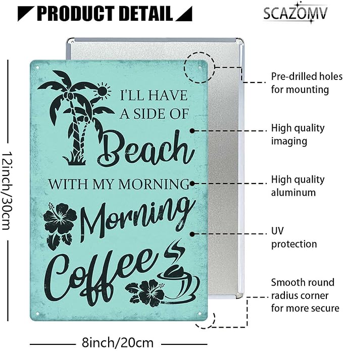 Funny Coastal Metal Sign - Image 2