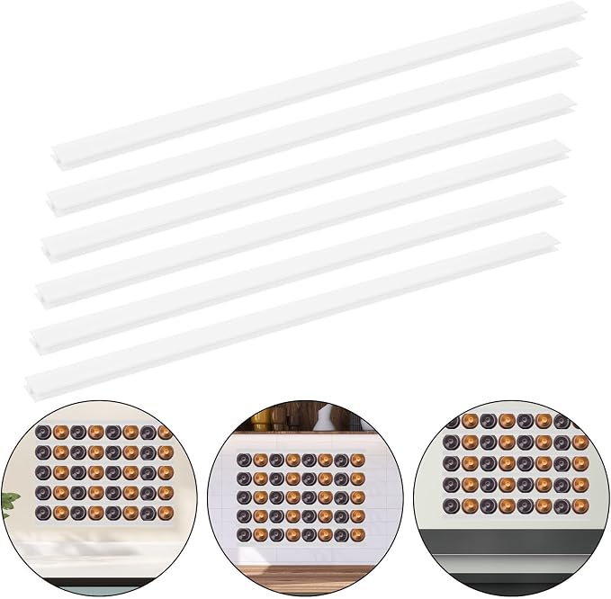 6pcs Plastic Coffee Capsules Storage Rack Heavy Duty Coffee Pod Holder - Image 8