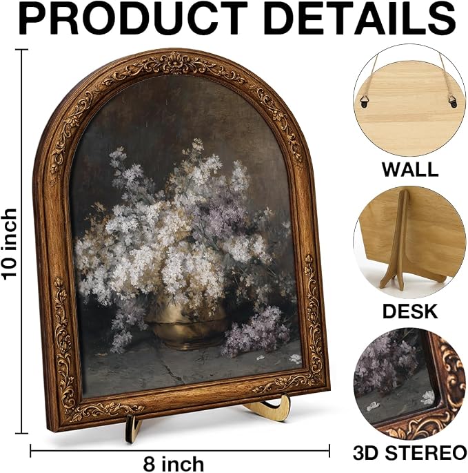 French Country Floral Wall Art Sign - Image 2