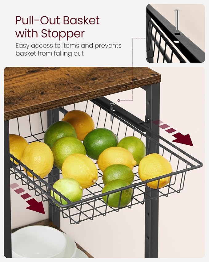 VASAGLE Baker's Rack, Coffee Bar Stand - Image 9