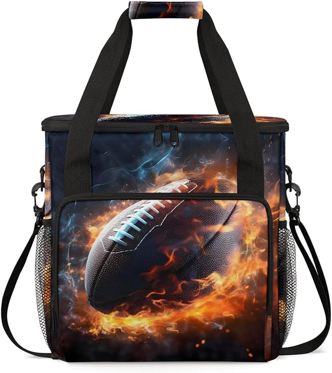 Football Rugby Sports Coffee Maker Carring Bag, Large Insulated Storage by Home