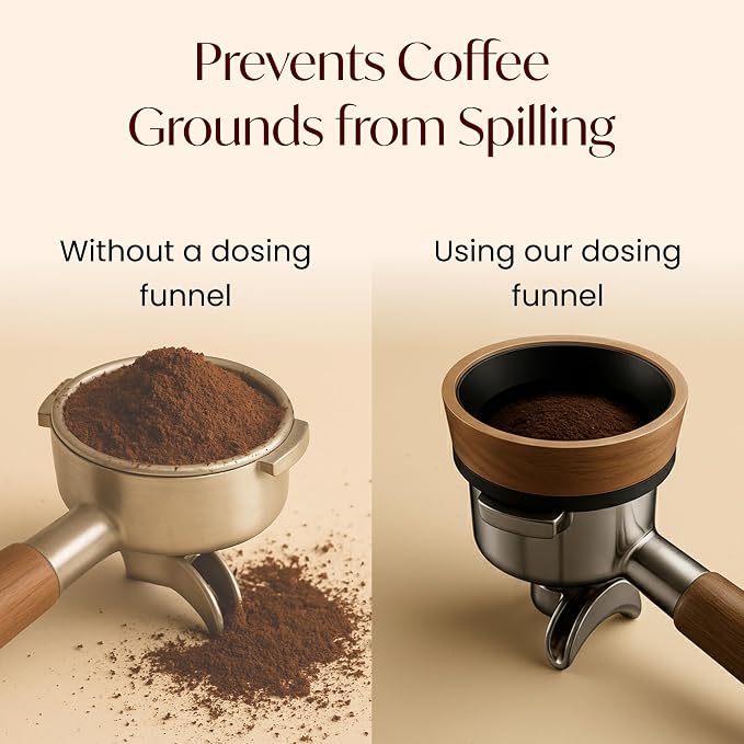 54mm Espresso Dosing Funnel – Magnetic Coffee Dosing Ring Compatible - Image 5