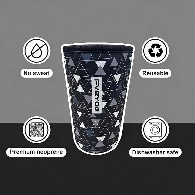 Reusable Insulated Neoprene Iced Coffee Sleeves - Image 4