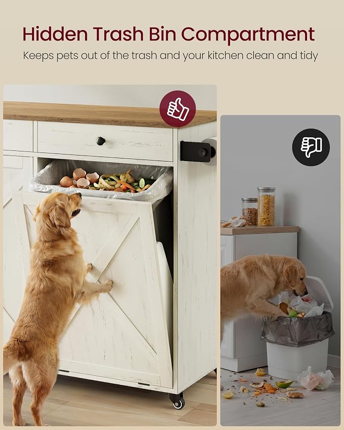VASAGLE Mobile Kitchen Island - Image 4