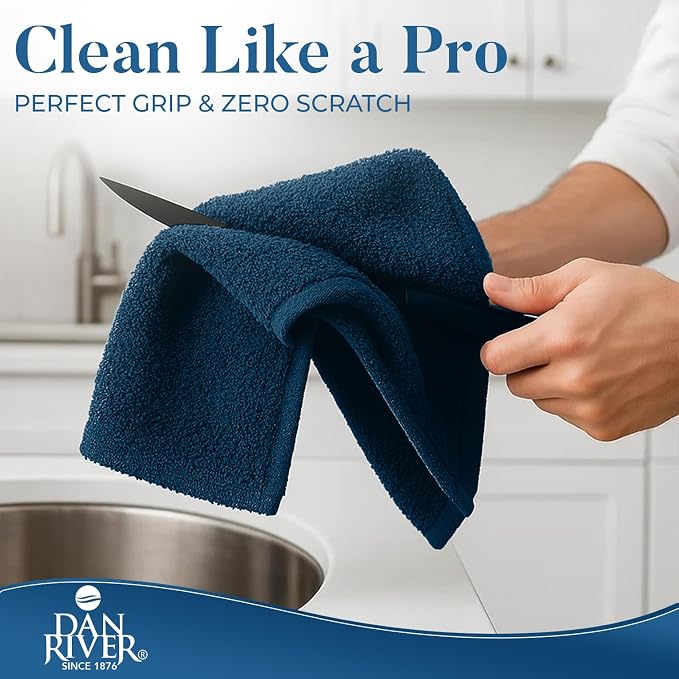 DAN RIVER Kitchen Bar Mops, 16 by 19 Inches, 100% Cotton Super Absorbent - Image 6