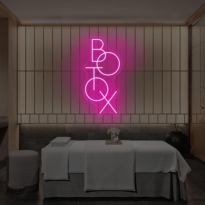 Botox Logo Neon Sign, Botox Filler Led Light, Open Welcome Neon Lights - Image 2