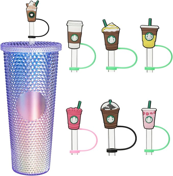 Straw Cover Compatible With Starbucks Cup, Splash Proof by KEUYE