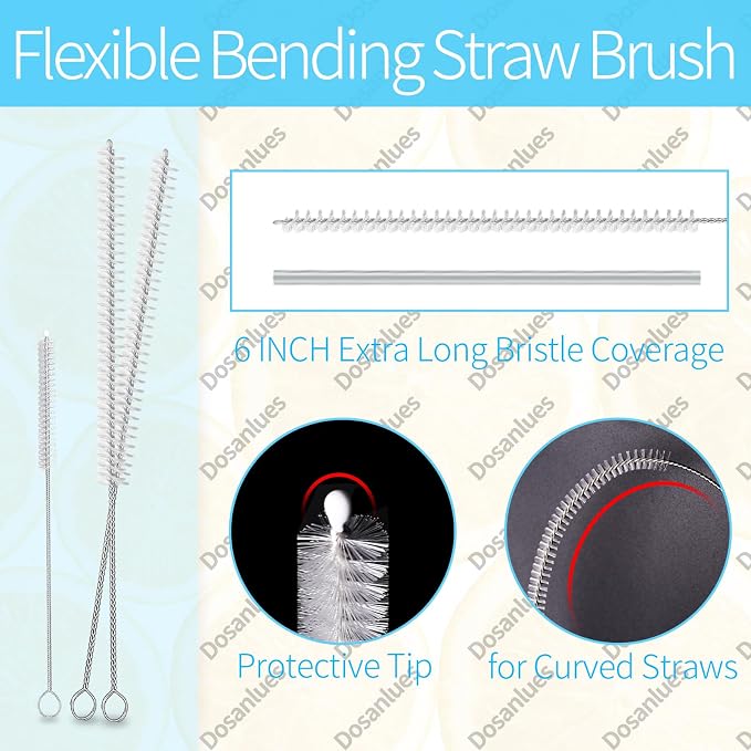 8Pcs Water Bottle Cleaner Brush, 4 in 1 Bottle Gap Cleaner and Long Handle - Image 5