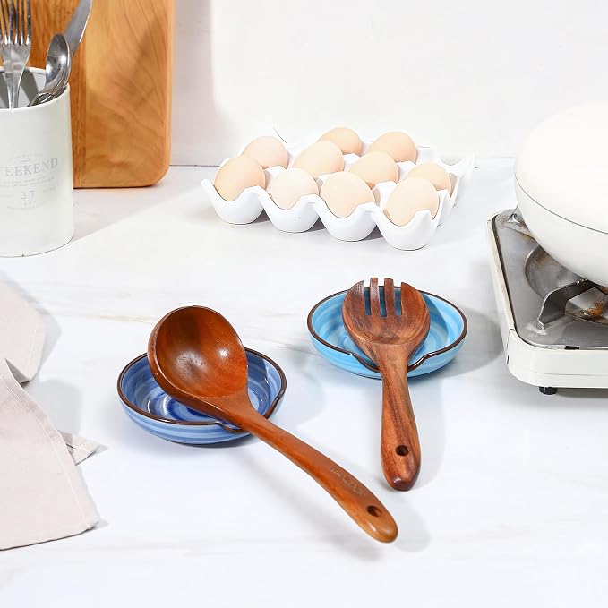 Selamica Ceramic Spoon Rest, 4.8 Inch Spoon Rest - Image 2