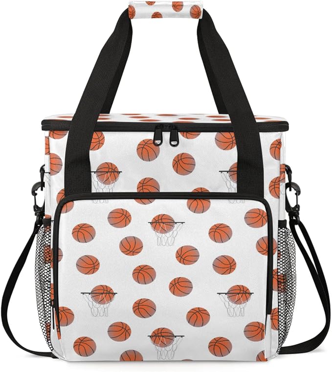 Basketball Coffee Maker Travel Bag, Basketball Large Carrying Storage Case by Home