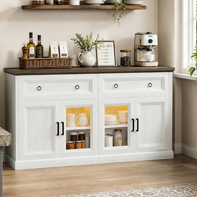 63'' Sideboard Buffet Cabinet - Image 4