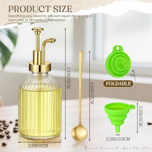 LemonRoad 4 Pcs Coffee Syrup Dispenser - Image 2