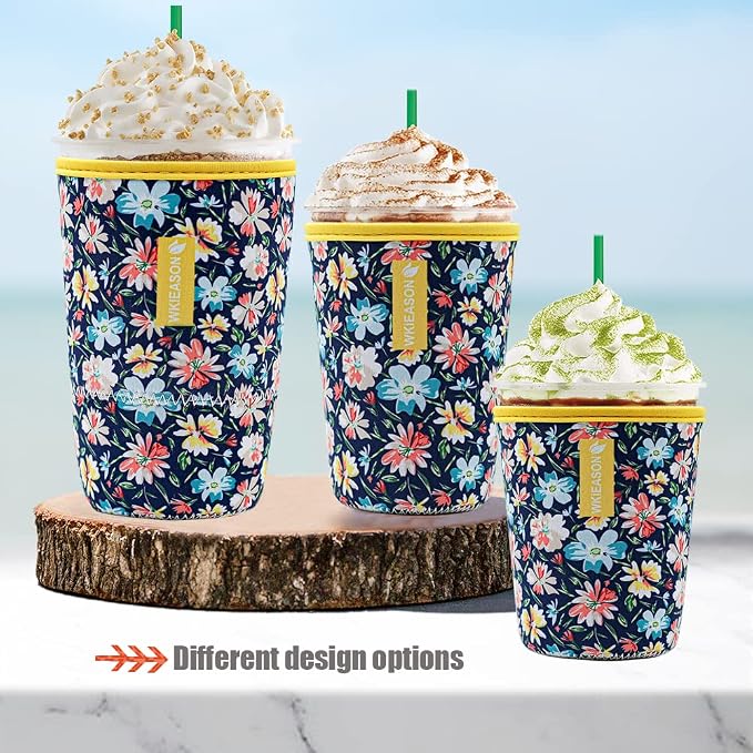 WK IEASON Reusable Iced Coffee Insulator Sleeve - Image 7