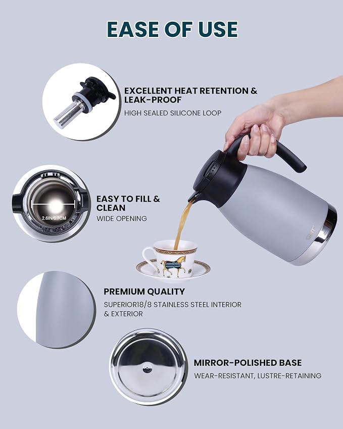 GiNT 51oz Thermal Coffee Carafe - Image 3