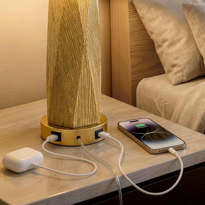 BOBOMOMO 27.5" Gold Table Lamps Set of 2 - Image 2
