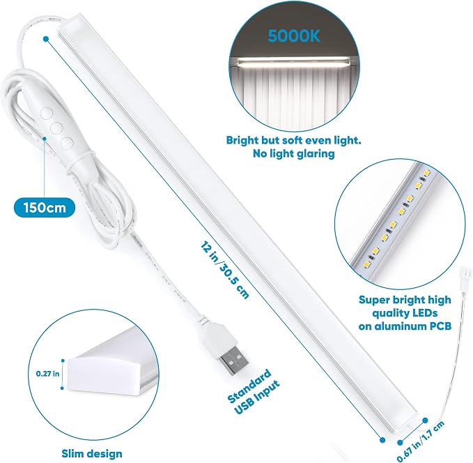 Litever Plug Under Cabinet Light Kit - Image 5