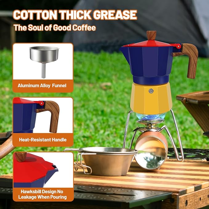 9 Cup Aluminum Espresso Stovetop Moka Pot Express Coffee Maker Percolator - Image 5