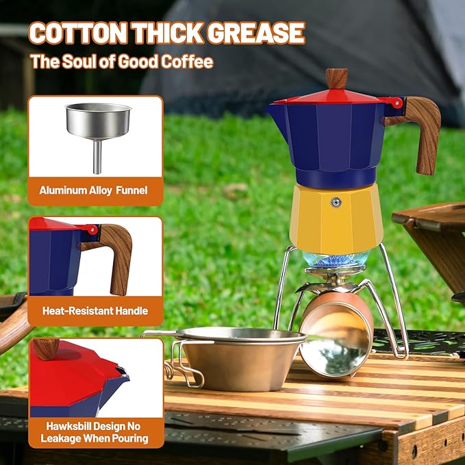 3 Cup Aluminum Espresso Stovetop Moka Pot Express Coffee Maker Percolator - Image 5