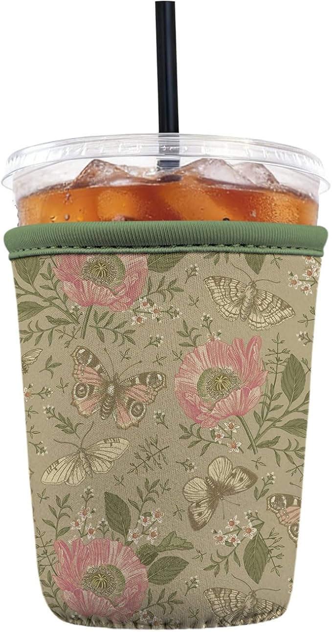 Reusable Insulated Neoprene Iced Coffee Sleeve by Cavllson