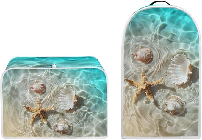 doginthehole 4 Slice Toaster Cover and Blender Dust Cover Seaside Starfish - Image 5