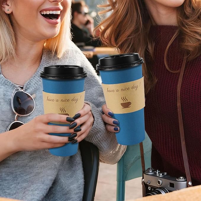 Clawsoff 50 Pack 20 oz Paper Coffee Cups - Image 7