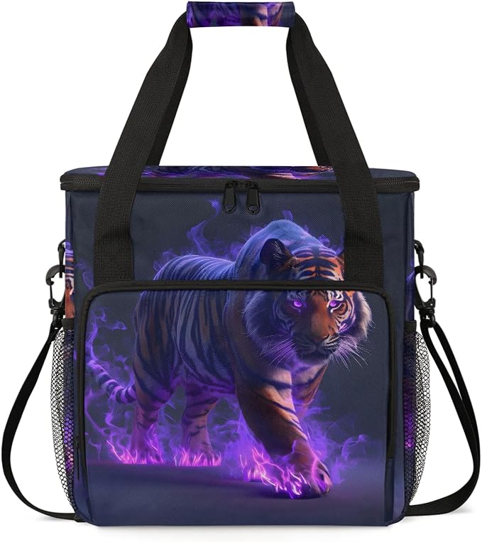 Cool Tiger Coffee Maker Carring Bag, Large Insulated Storage Organizer Case by Home
