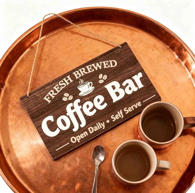 Coffee Bar Decor Sign Station Decor Shop Home Kitchen Cafe Decorations - Image 7