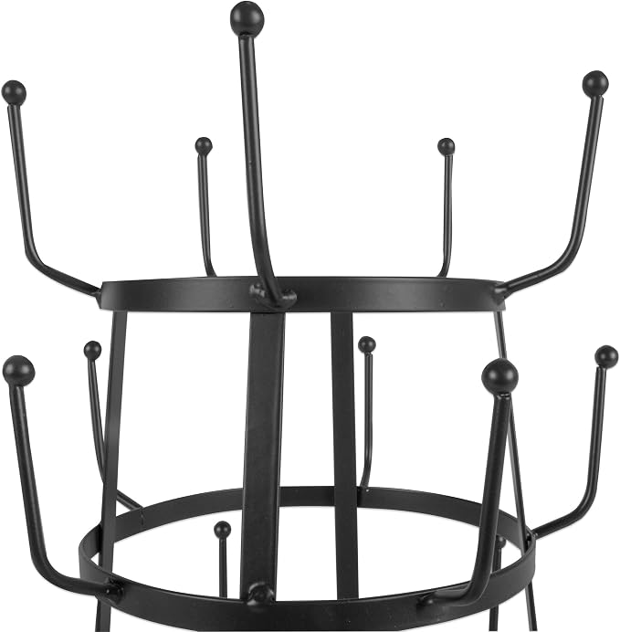 DII Metal Kitchen Storage Collection 3-Tier Mug Tree Stand, Vintage Black - Image 2