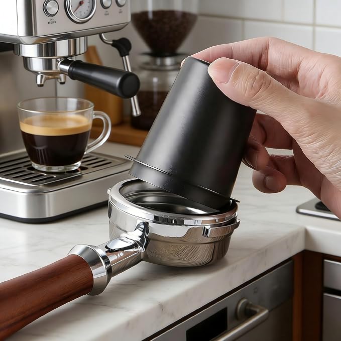 Coffee Dosing Cup 51mm, Stainless Steel Dosing Cup Compatible - Image 6