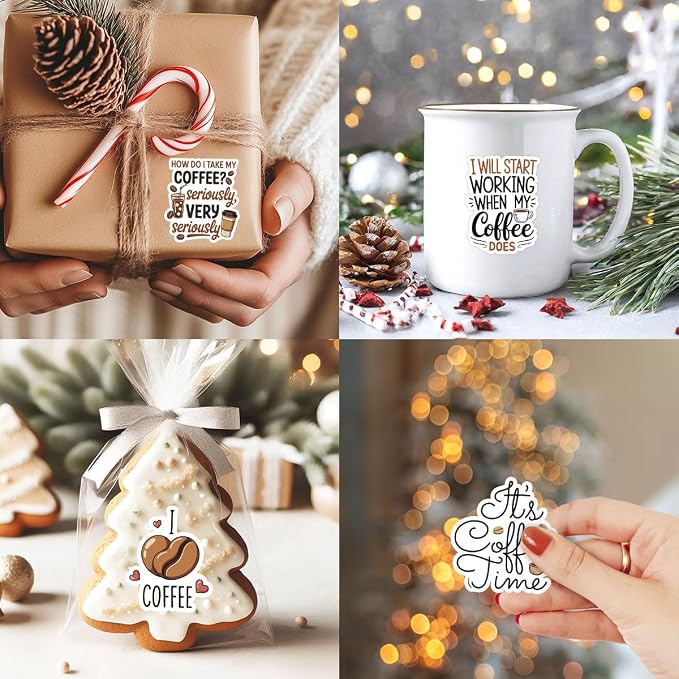 12pcs Coffee Stickers Pack for Caffeine Lovers, Baristas & Coffee Addicts – - Image 5