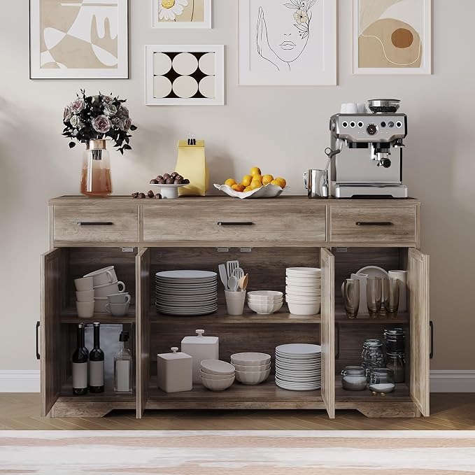 Modern Buffet Sideboard Kitchen Storage Cabinet - Image 4