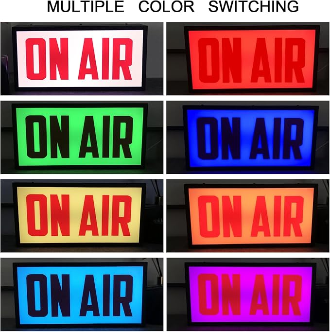 On Air LED Sign Light with Bright Red Glowing Light, Many Lighting Modes - Image 6