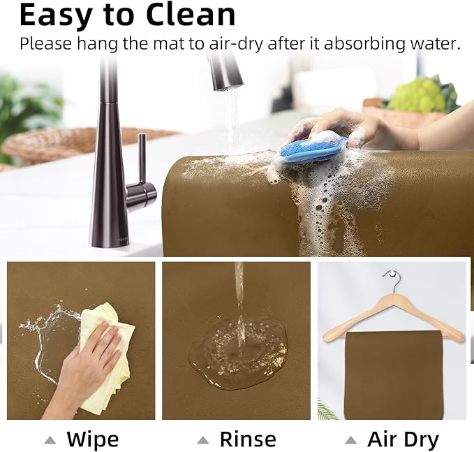 LOPNUR Kitchen Dish Drying Mat, 31.5"x17" Dish Drying Mats - Image 9