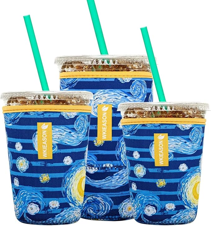 Reusable Iced Coffee Insulator Sleeve by WKIEASON
