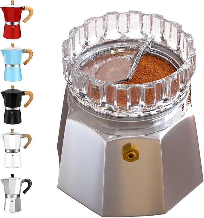 Moka Pot Dosing Funnel Transparent Mocha Dispenser Precise Volume Control by Theperfectcombinationofcoffeehomeandhealthylivingmakingeverydayadayofrituals