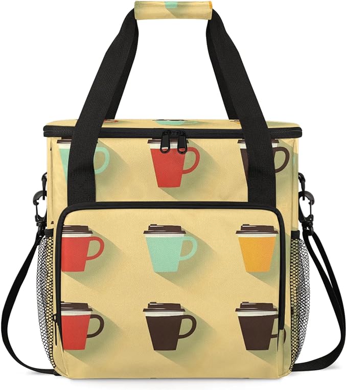 Coffee Maker Carring Bag Travel Storage Tote Bag Compatible by MARYHFENVA